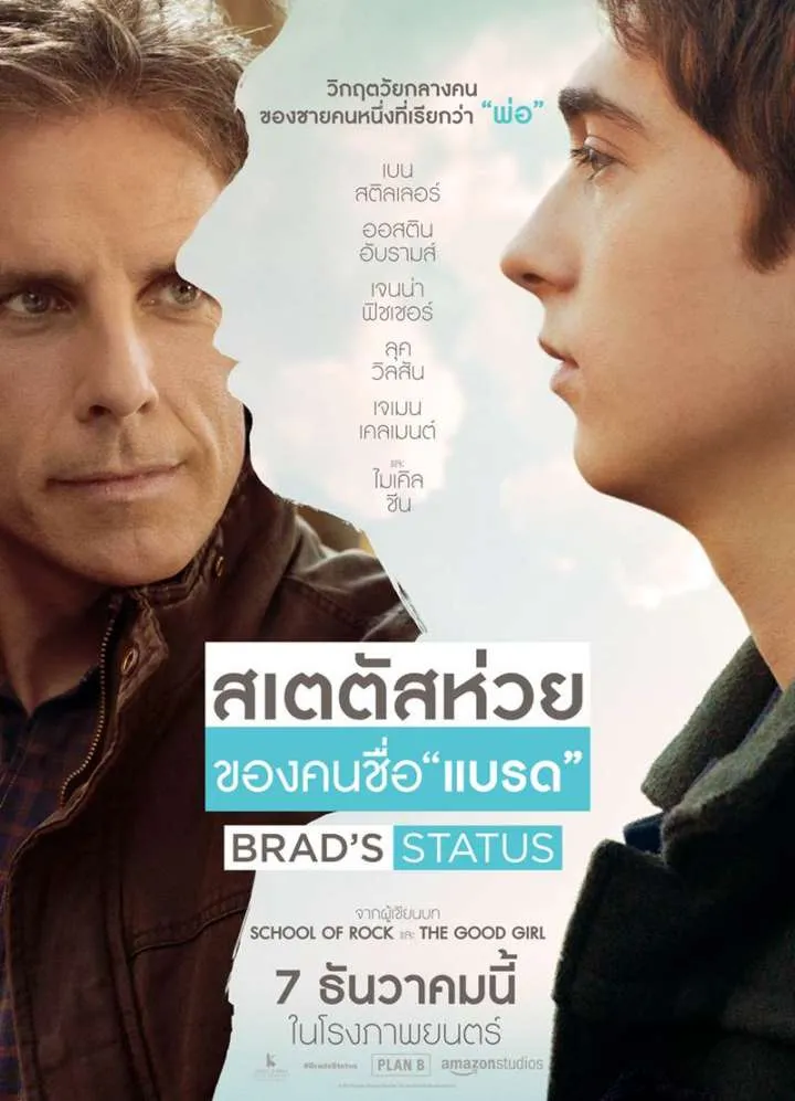 ดูหนังออนไลน์ฟรี สเตตัสห่วยของคนชื่อแบรด Brad’s Status (2017)